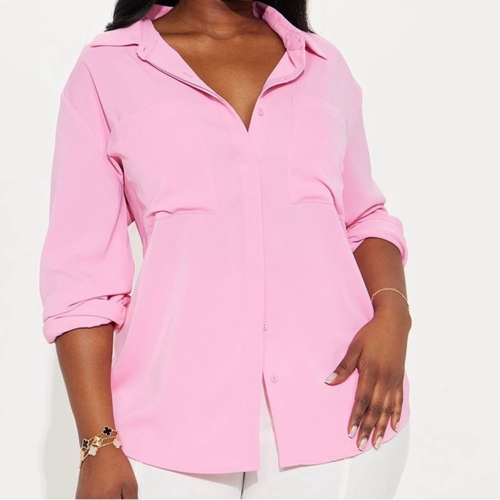 Fashion Nova Pink Blouse